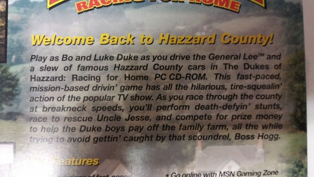 Dukes of Hazzard : Racing for Home PC, 2000 game - photo 5