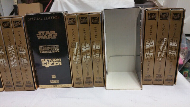 3 set Special edition Star Wars trilogy VHS Movie french english