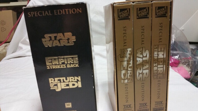 3 set Special edition Star Wars trilogy VHS Movie french english - photo 2
