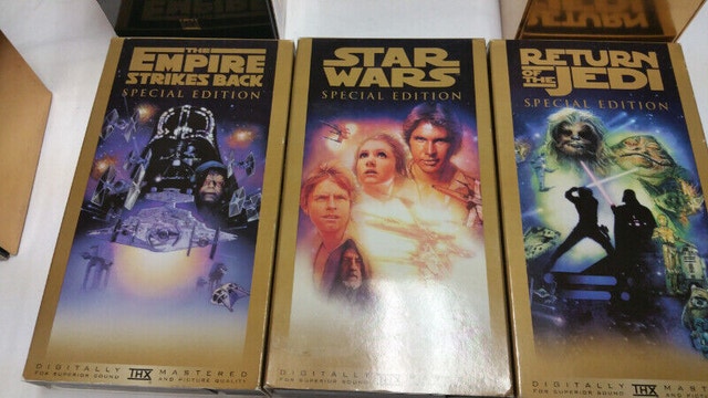 3 set Special edition Star Wars trilogy VHS Movie french english - photo 3