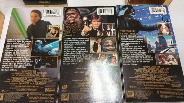 3 set Special edition Star Wars trilogy VHS Movie french english - photo 4