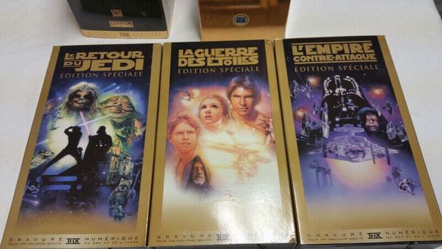 3 set Special edition Star Wars trilogy VHS Movie french english - photo 5