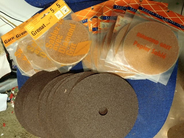 84 sheet coarse 7" 60 grit medium Drill sand paper 5, 51/4, - photo 2