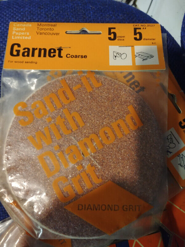 84 sheet coarse 7" 60 grit medium Drill sand paper 5, 51/4, - photo 4