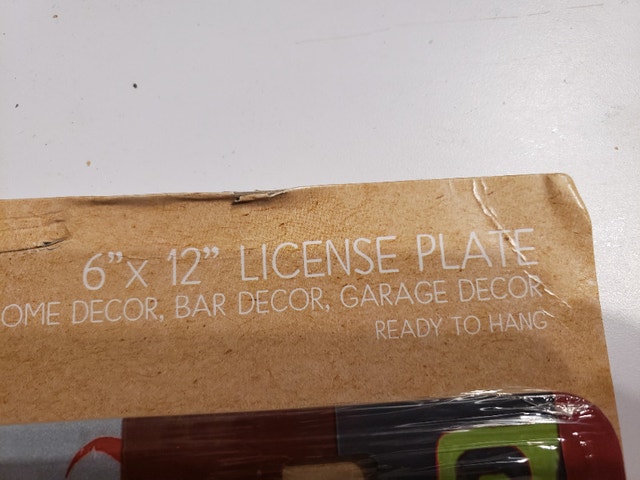 New BORN 2 FISH tin sign licence plate - photo 3