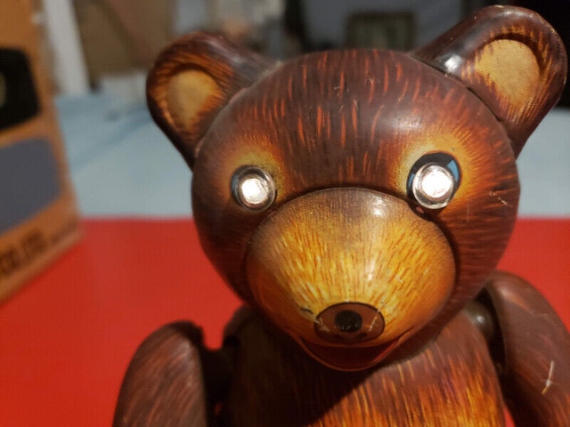 1950’s japan modern toys tin battery operated bear drummer - photo 2