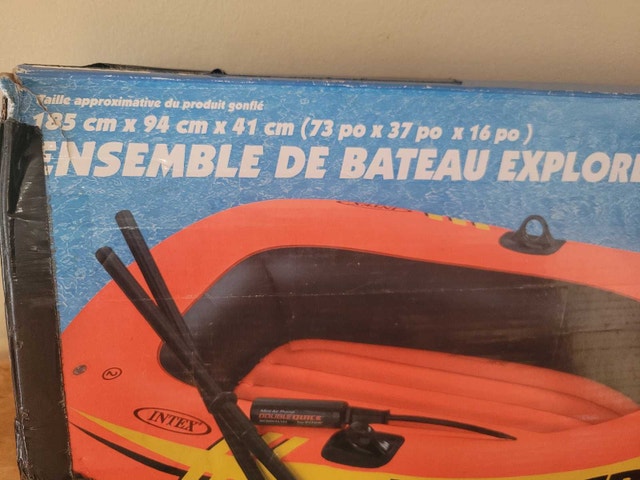 NEW INTEX Boat Explorer 200 Set 185 × 94 × 41cm - photo 2