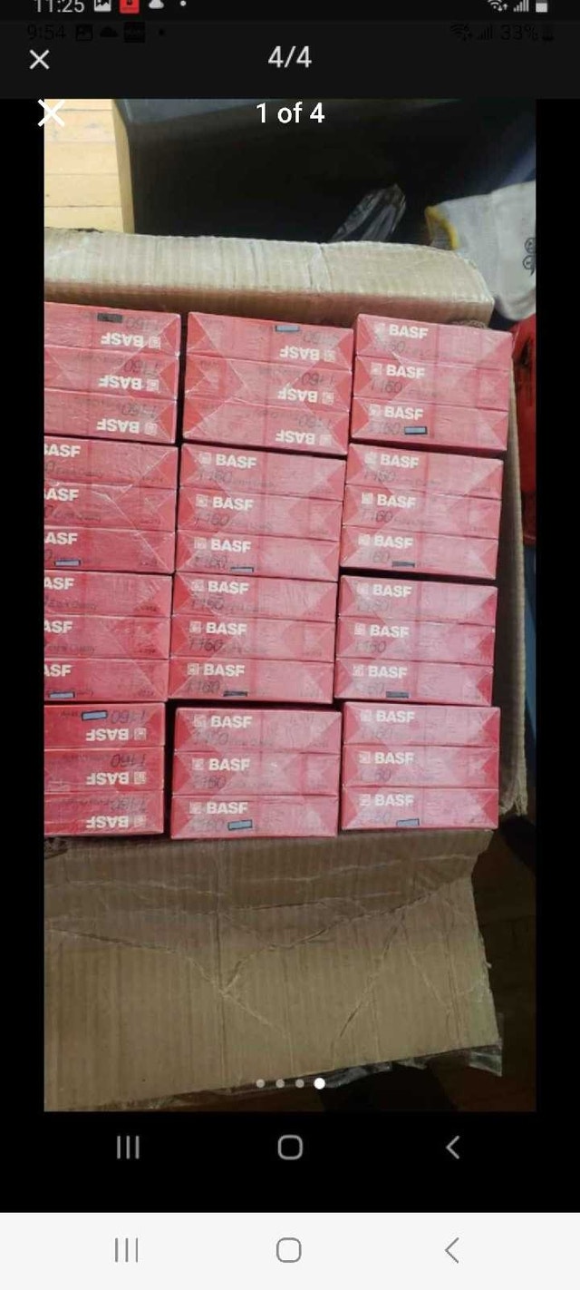 Basf T 160 VHS Blank Tapes