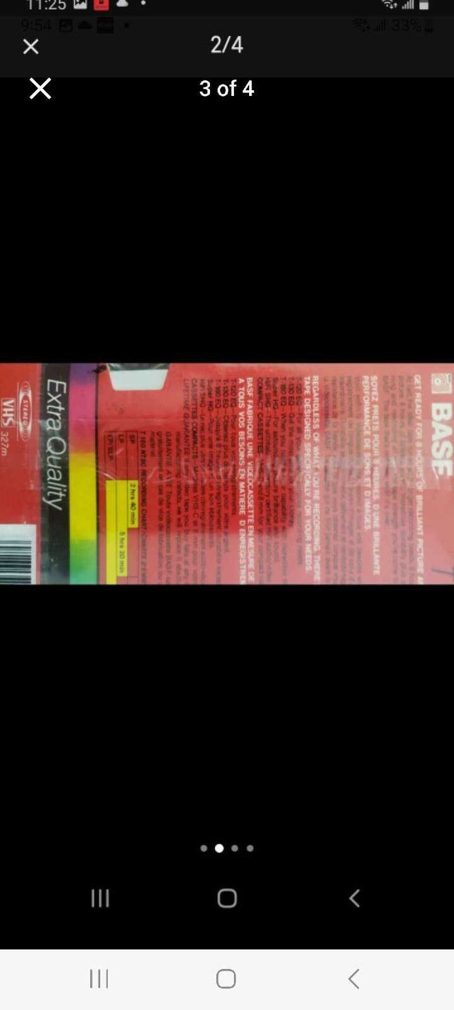 Basf T 160 VHS Blank Tapes - photo 3