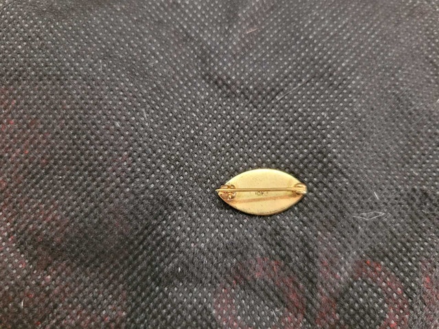 Vintage 10 kt Yellow DUPONT CANADA PIN BROOCH - photo 3