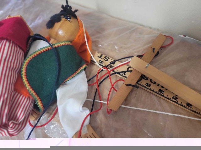 Vintage 18" wood Pirate Marionette