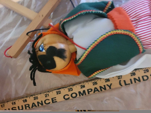 Vintage 18" wood Pirate Marionette - photo 3