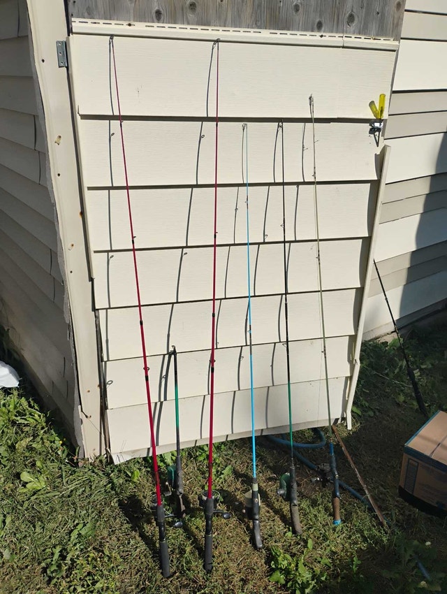 Spinning Casting Fishing Rod and Reel new line