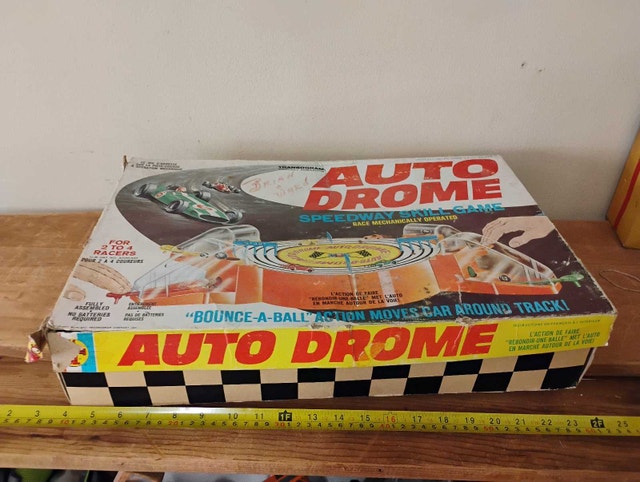 Vintage 1967 Transogram Auto Drome Speedway Racing Car Skil - photo 4