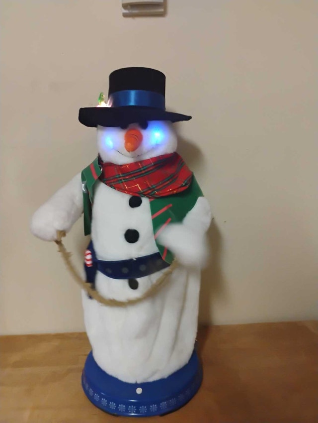 Cowboy Snowman Dancing Light up Lasso Santa - photo 4