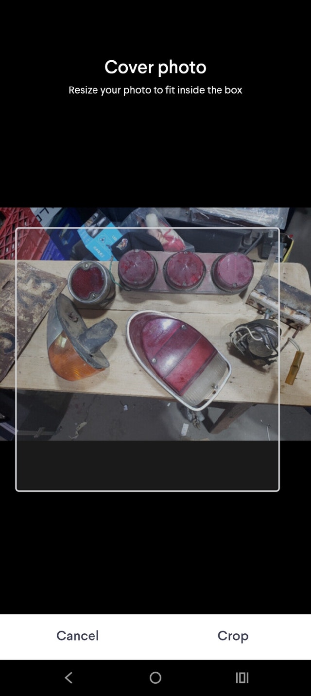 Lot antique Car parts lights Volkswagen