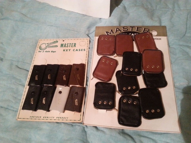Vintage Leather Key Chain Cases Store Display
