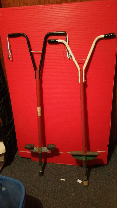 2 Vintage Rapco & Hippity Hop Pogo Sticks