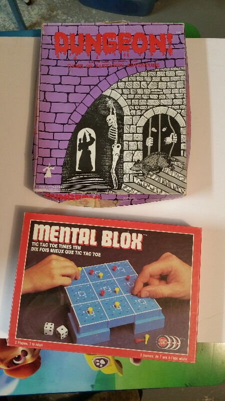 6 Vintage Board Games - Upwords, Dungeon, Input, Mental Blo - photo 3