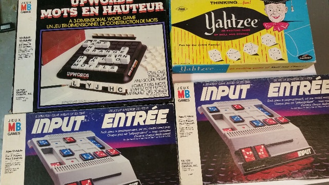 6 Vintage Board Games - Upwords, Dungeon, Input, Mental Blo - photo 5