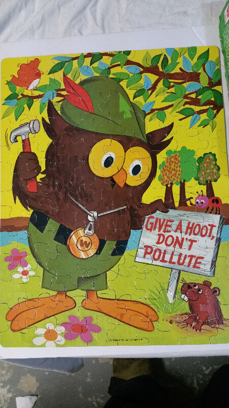 WOODSY OWL Jigsaw Puzzle Whitman 1973 Give Hoot - photo 2