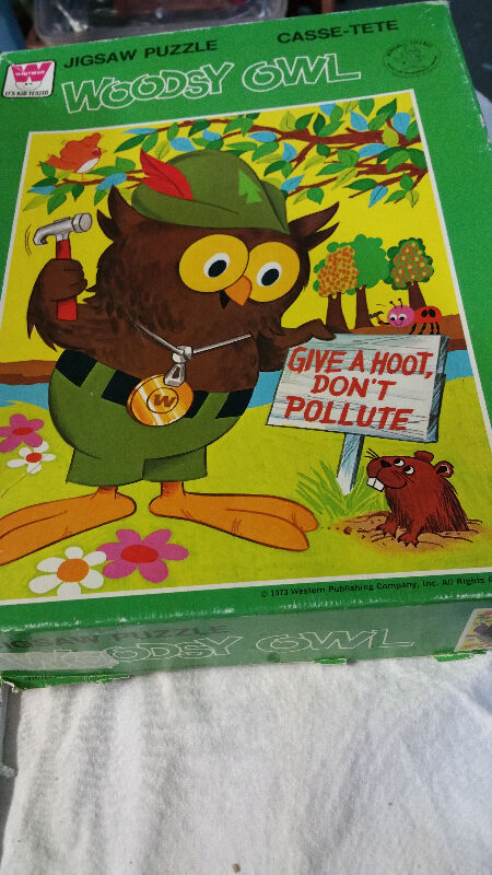 WOODSY OWL Jigsaw Puzzle Whitman 1973 Give Hoot - photo 4