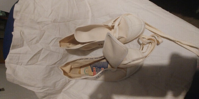 Rare New CEBO 1960,s Old School White Sneakers Running Shoe