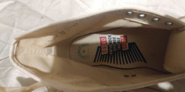 Rare New CEBO 1960,s Old School White Sneakers Running Shoe - photo 4