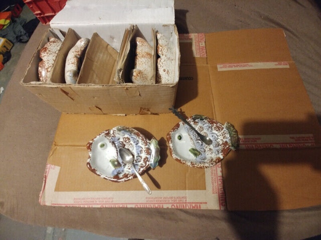 24 Vintage New Fish Ashtray Dip Candy Dish