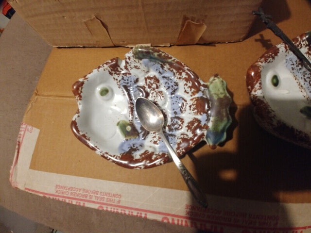 24 Vintage New Fish Ashtray Dip Candy Dish - photo 2