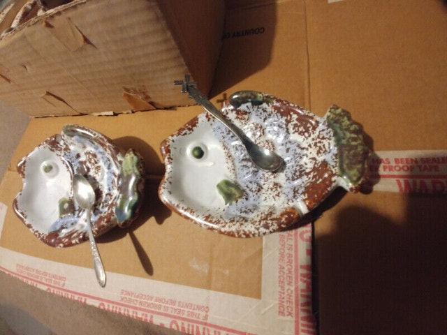 24 Vintage New Fish Ashtray Dip Candy Dish - photo 3