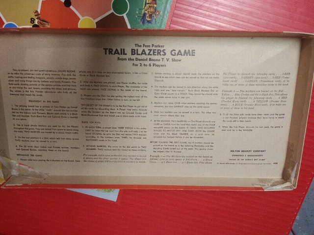 Daniel Boone FESS PARKER TRAIL BLAZERS GAME 1964 - photo 4