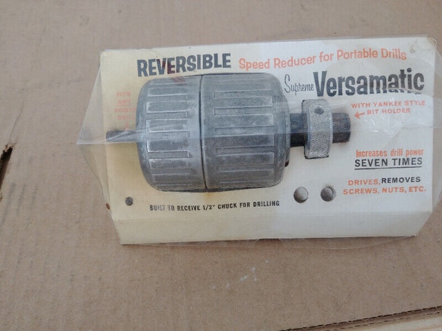 New Vintage Drill Reversible Drill Attachment