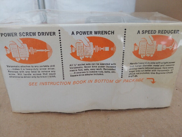 New Vintage Drill Reversible Drill Attachment - photo 4