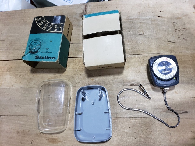 Vintage Sixlino Camera Light Tester Mite + Flash - photo 2