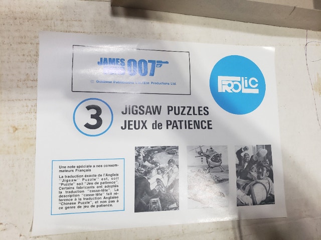 Vintage 1977 JAMES BOND 007 Jaws Puzzle - photo 4
