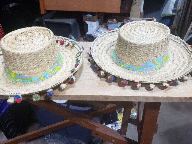 New Vintage Hand Made Straw Hat Mexico - photo 2