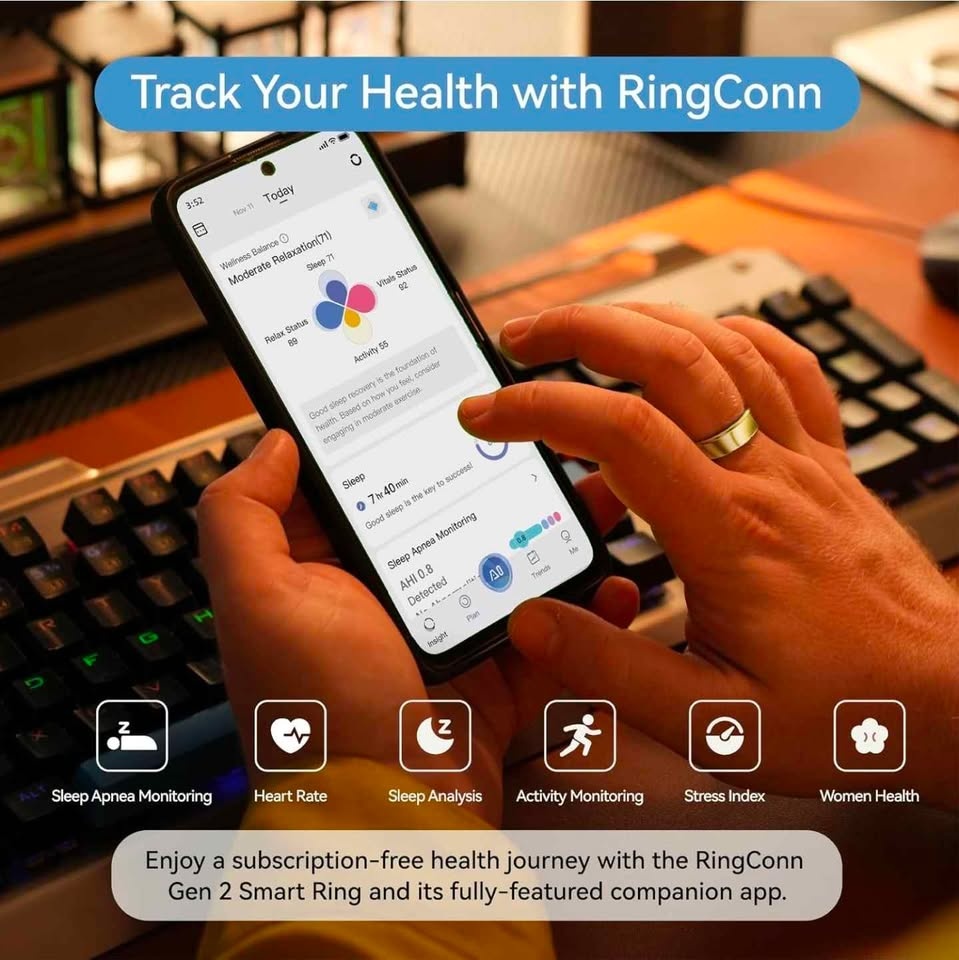 Sealed- Smart Ring - Royal Gold - Zise 7 - photo 5