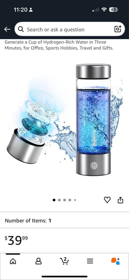 Moving Out Sale – Hydrogen Rich Water Bottle - photo 4