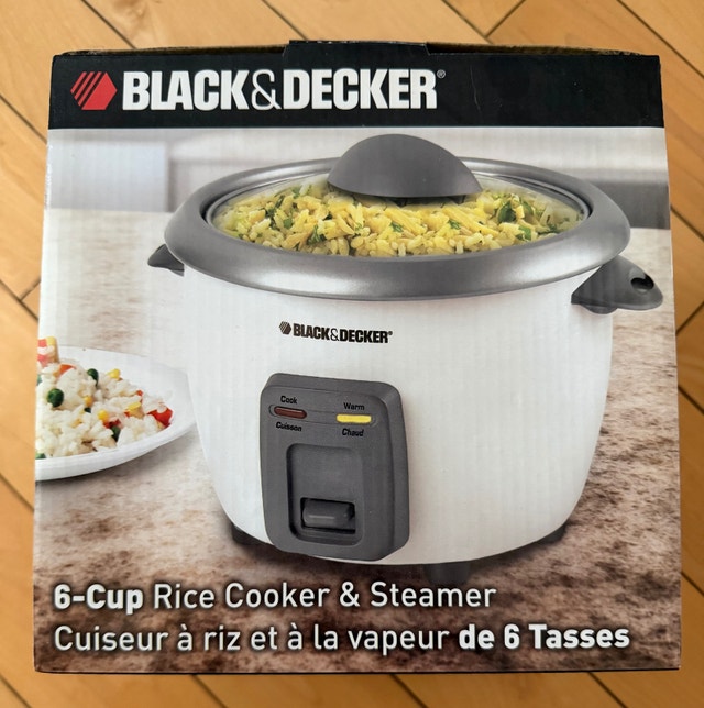 BLACK+DECKER Rice Cooker & Food Steamer - 6-Cup