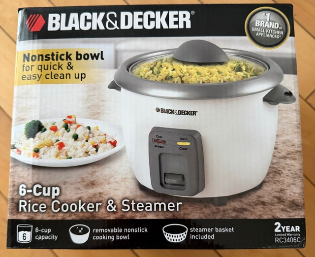 BLACK+DECKER Rice Cooker & Food Steamer - 6-Cup - photo 2