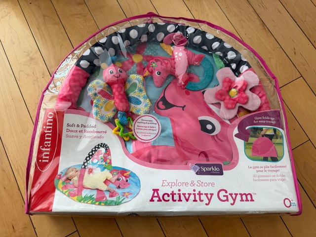 Infantino Baby Explore & Store Activity Gym- Infant Unicorn