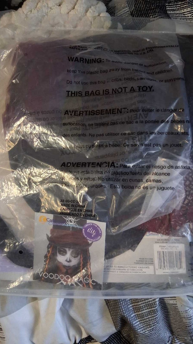 california costumes voodoo magic halloween costume 1x - photo 2