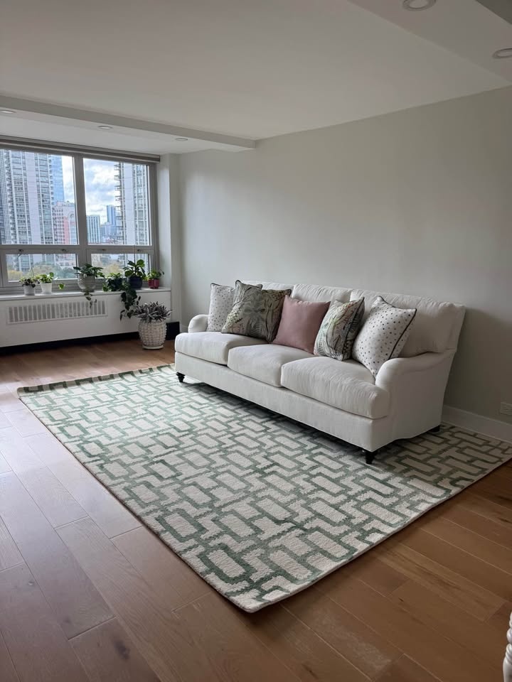 8x11 Green and White Rug by Feizy - photo 3