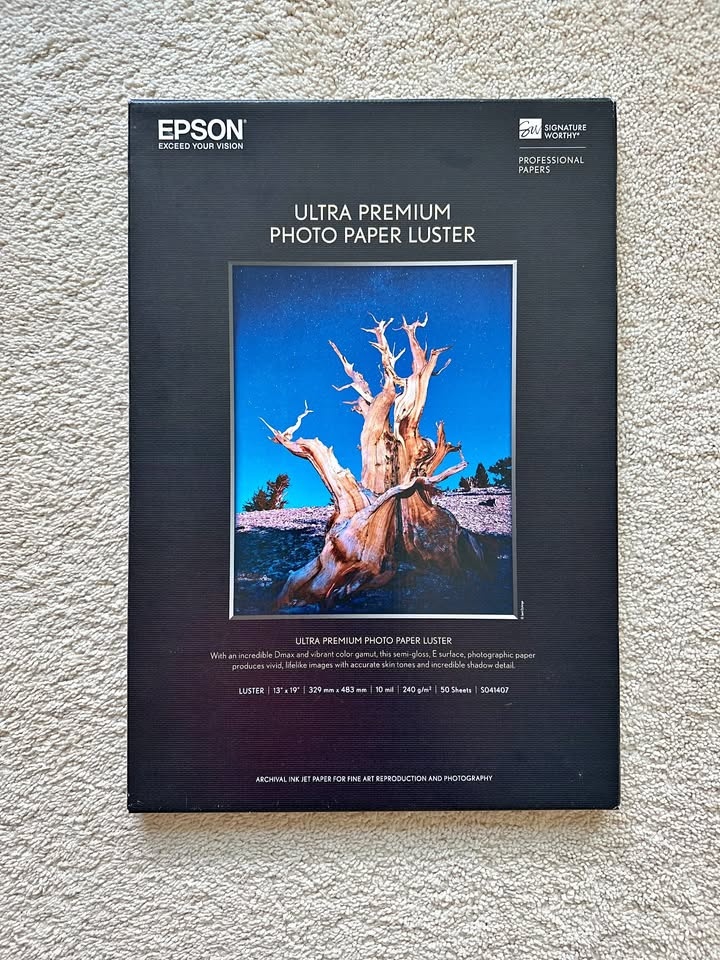 Epson Ultra Premium Photo Paper Luster 13x19"