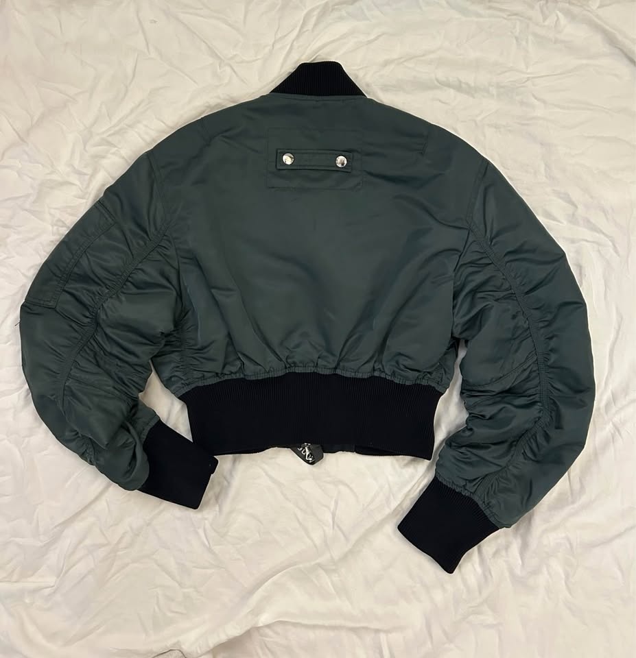 acne studios reversible cropped bomber jacket - photo 3