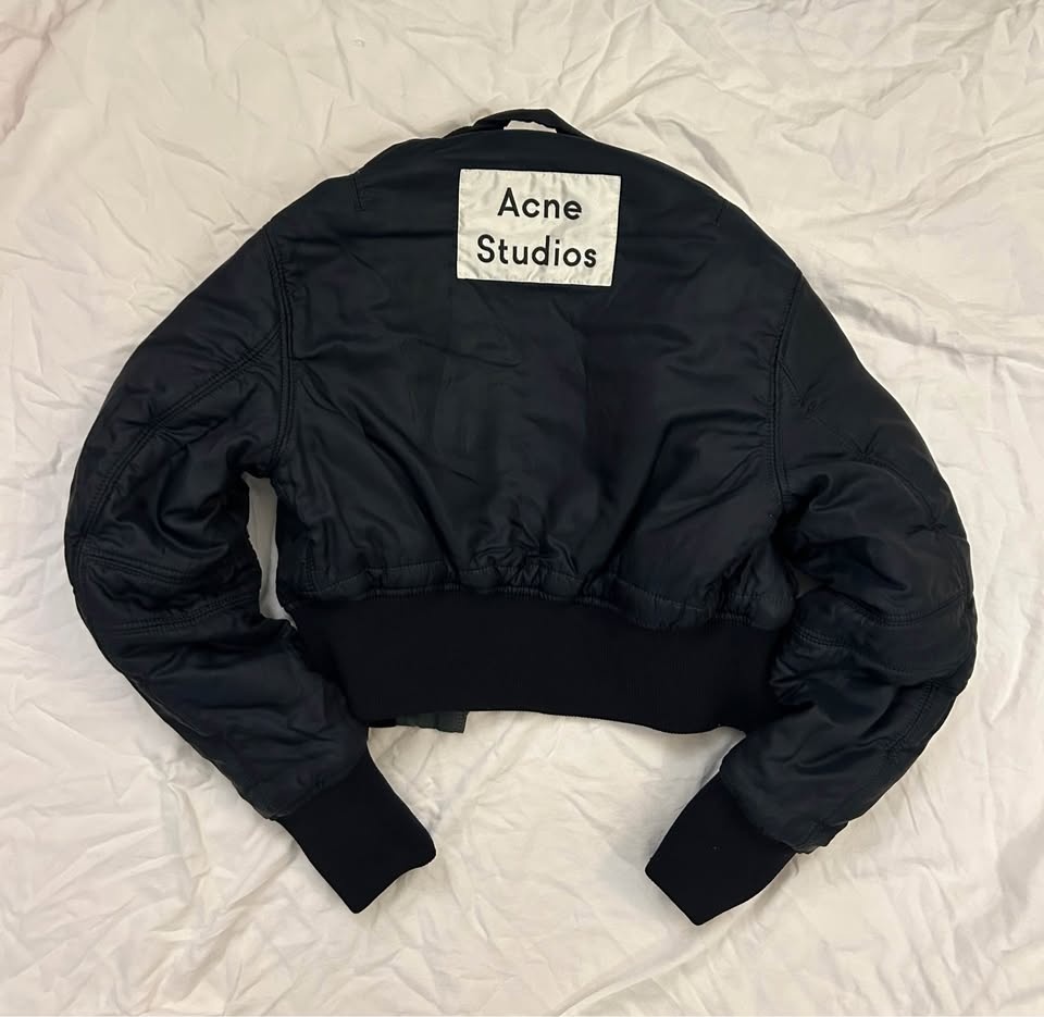 acne studios reversible cropped bomber jacket - photo 5