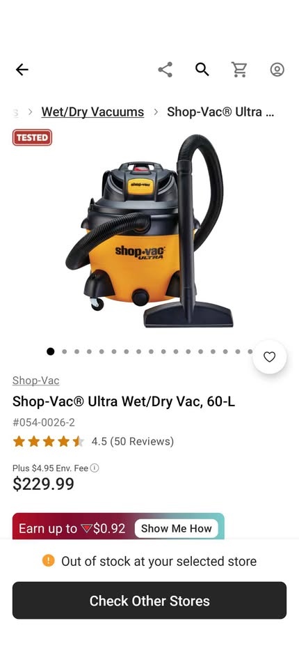 60.5 L Shop Vac Ultra - photo 3