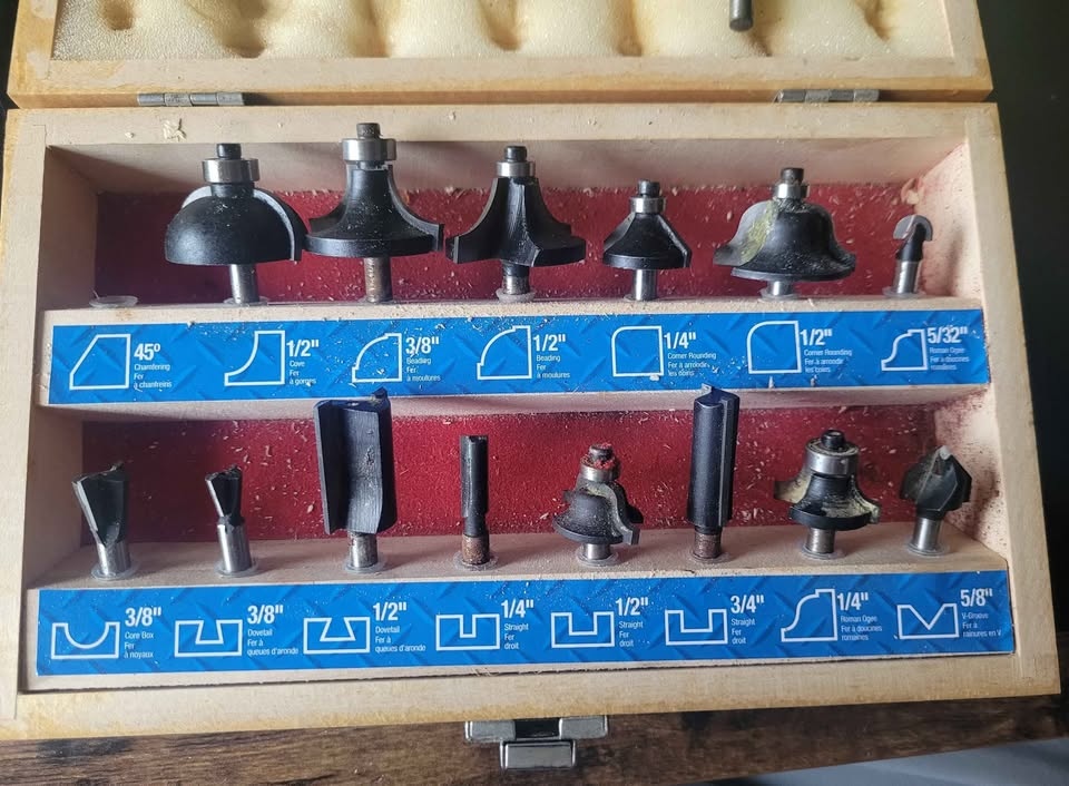 Mastercraft 14 Piece Carbide-Tipped Router Bit Set + - photo 3