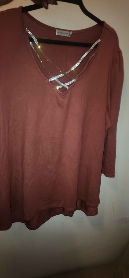Metrology Vneck blouse Sweater - photo 3